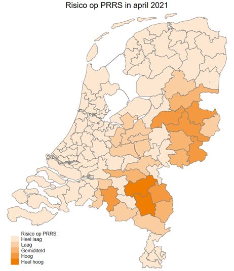 PRRS-kaartje april 2021